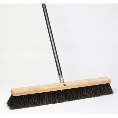 DQB Brooms 24in Palmyra Push W/Han 09963